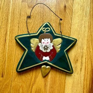 Wood Angel Hanging Decor